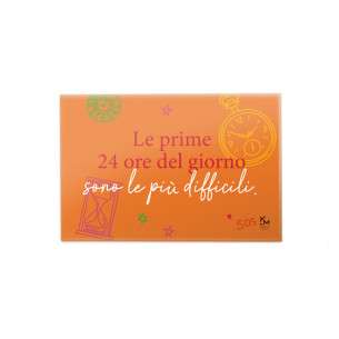 Calamita "LE PRIME 24 ORE..." - Magnete Decorativo per...